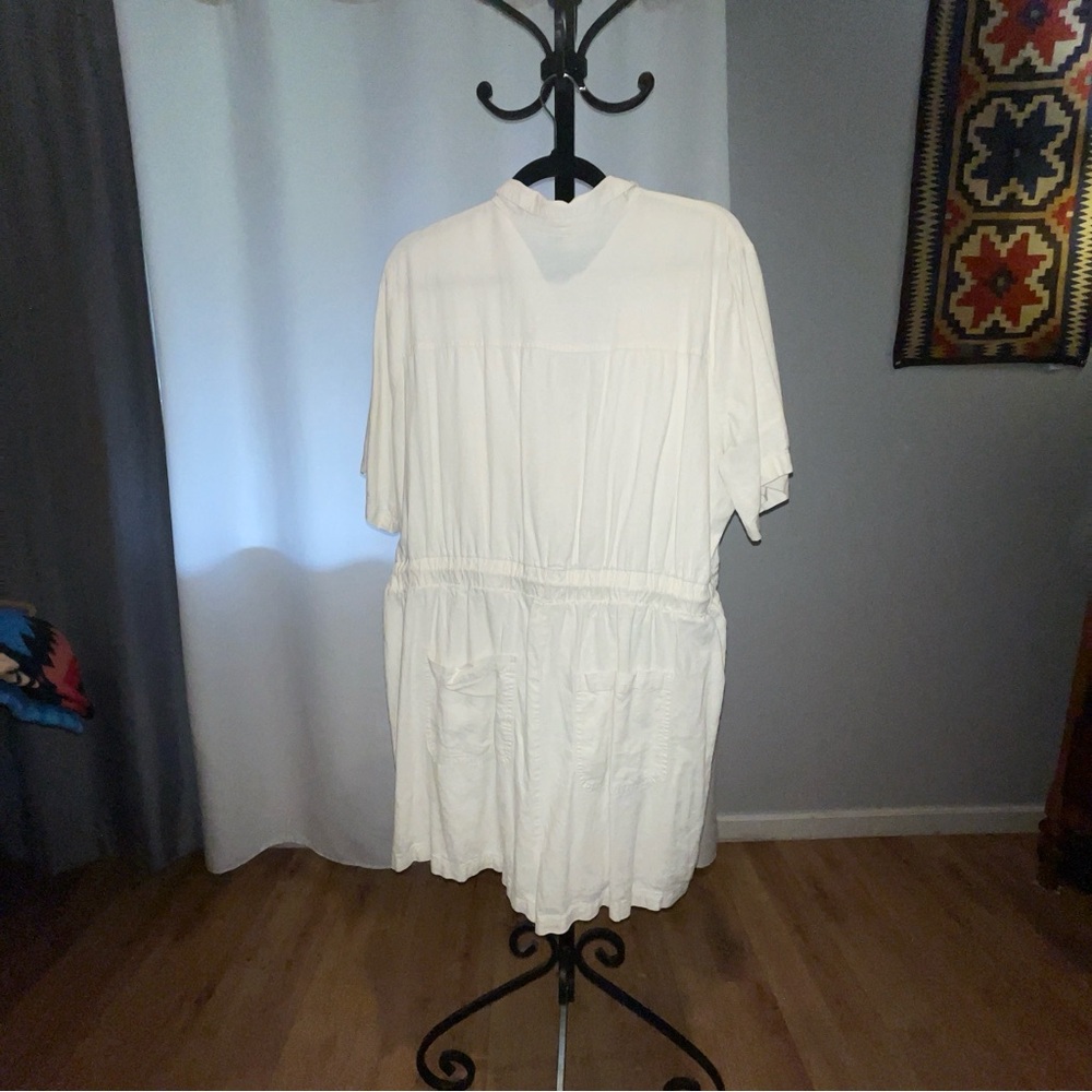 Universal Thread White Button-Down Romper - image 2